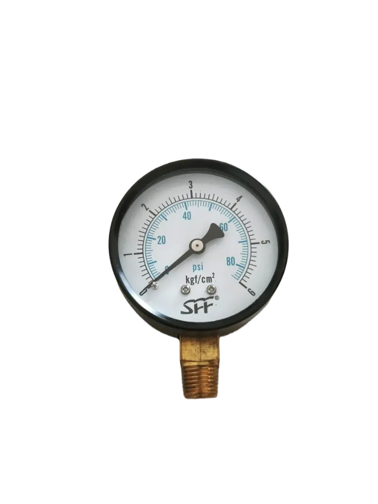 [G-EQ-GAU-080-01] Pressure Gauge 80 Psi Black